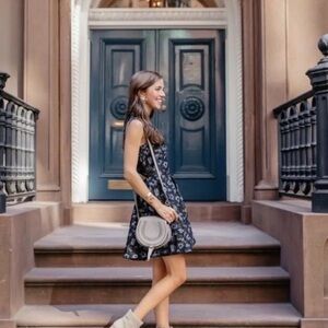 Hunter Bell Blue Printed Sleeveless Cutout Stevie
Mini Dress Size 0